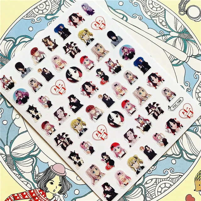 TSC-212 TSC-213 Cartoon anime character 3D Back glue Nail Art Stickers Decals Sliders Nail ornament decoration TSC-146 N