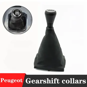 

KAHANE Car Styling 5 Speed Manual Gear Shift Knob Lever Gaiter Cover Collar For Peugeot 206 207 406 2006-2013