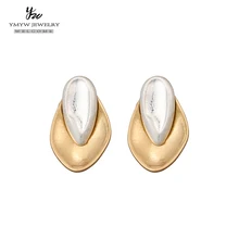 YMYW Винтаж Мода Геометрический цинковый сплав Золотая шпилька серьги Простой Привлекательный корейский шик серьги для женщин вечерние ювелирные изделия