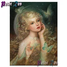 Butterfly Angel Elf Fairy Diamond Painting DIY full Square\Round Rhinestone diamond Embroidery Mosaic pictures Home Decoration