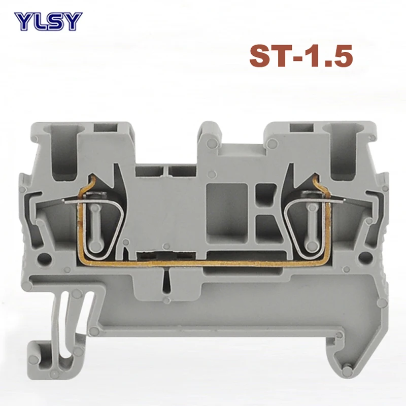 

5Pcs Spring Terminal Blocks ST-1.5 Morsettiera Din Rail Screwless Terminals Block Wire Cable Connector Copper Bornier 17.5A