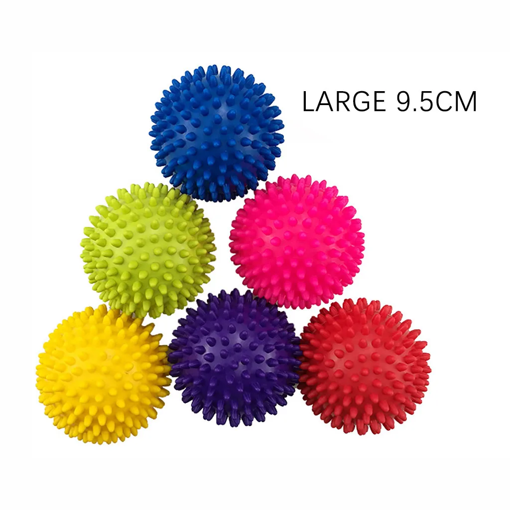 

9.5CM Massage Muscle Relaxation Ball Roller Reflexology Massage Ball Stress Relief PVC Shaft Foot Roller Plantar Fascia Ball Y99