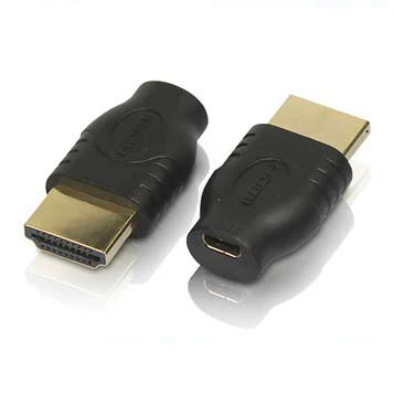 300pcs HDMI Male To Micro HDMI Female Converter Gold Plated HD Extension Adapter Connector for MP4 Digital Cameras Mobile Phone 2