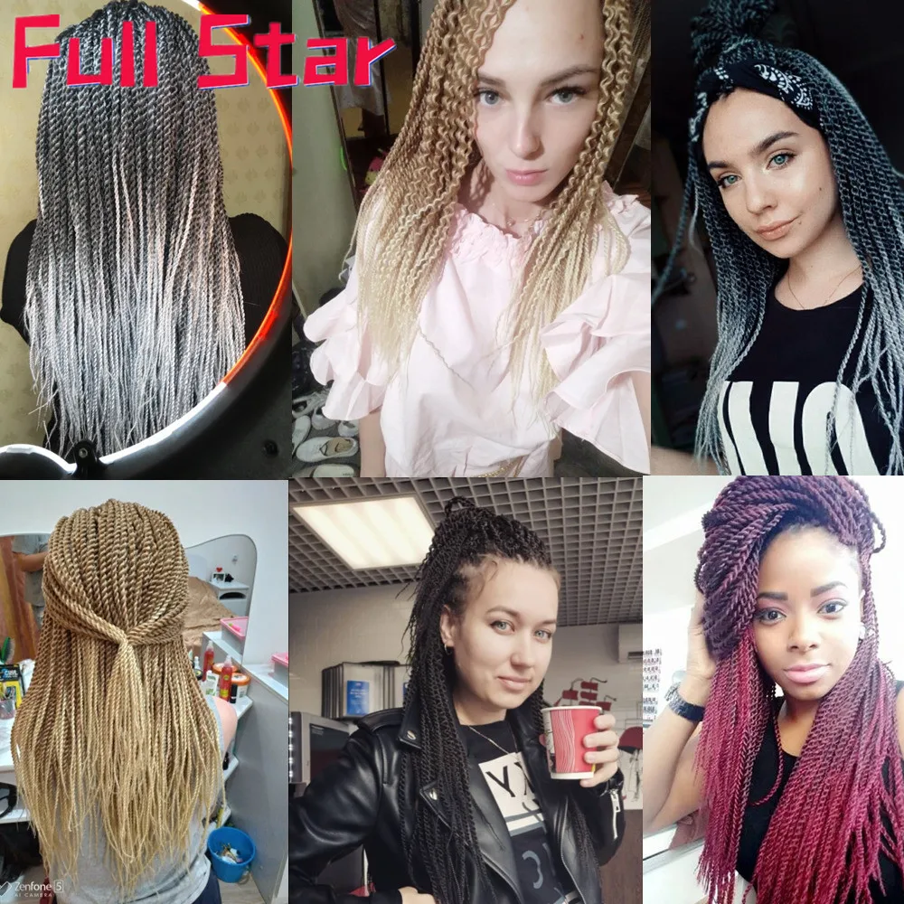 Full Star Senegalese Crochet Twist Braids Hair 14&ldquo; 18