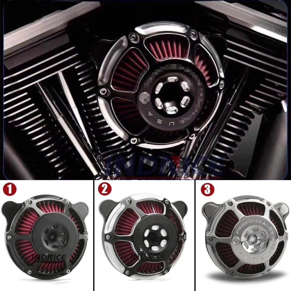 Для harley Softail Fatboy Dyna Cross Bones воздухоочиститель Touring FLHX 2001-2007