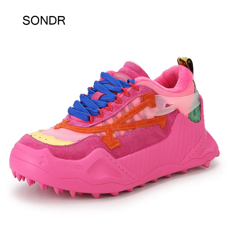 

Shoes Women Platform Sneakers Patchwork Fashion Brand New Ladies Chunky footware Thick Bottom Female zapatos de mujer Breathable