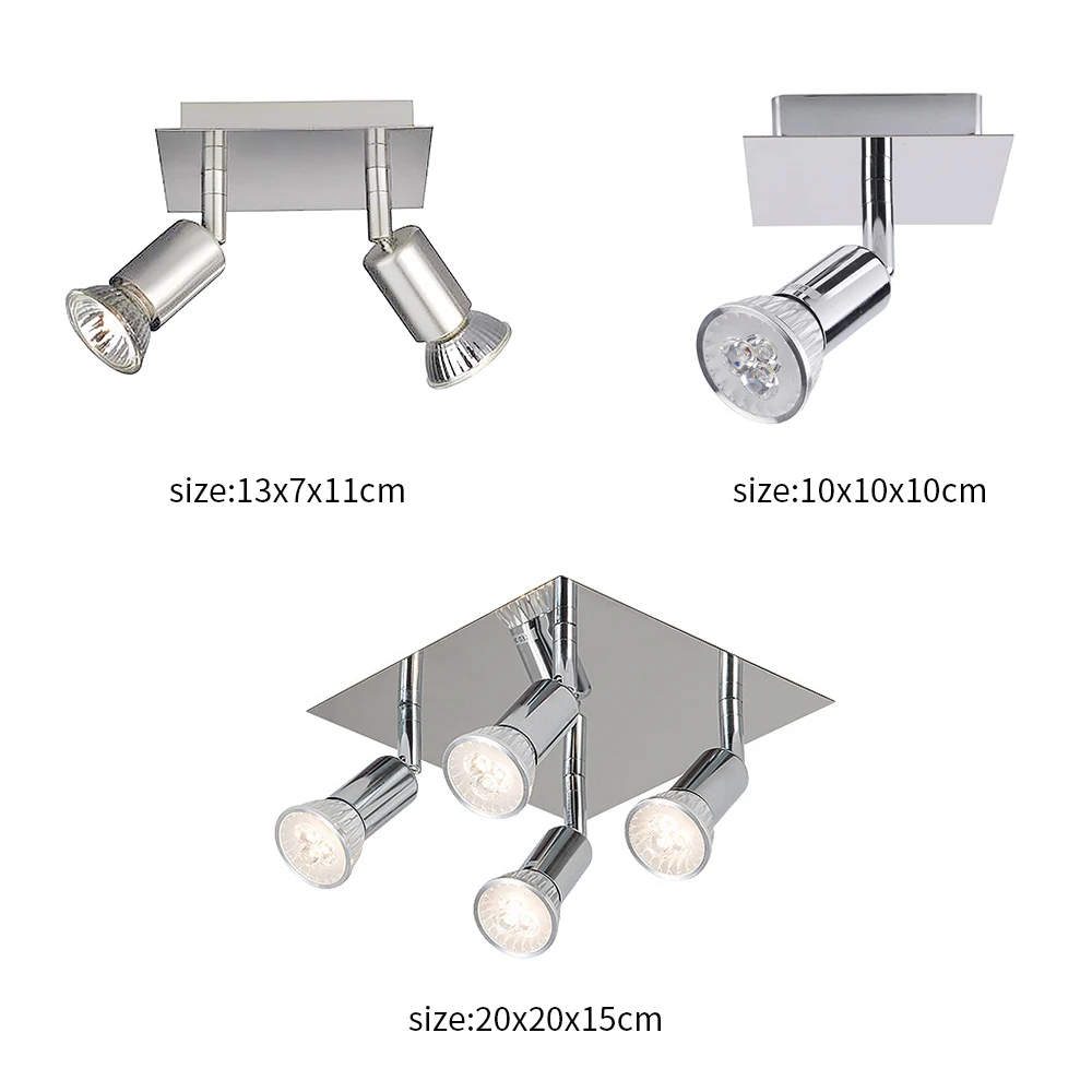 

Ceiling Light Lamp Modern GU10 Lights Rotatable Ceiling Spotlights Lighting Lamps for Bedroom Living Room 1/2/4 Lights 1pcs