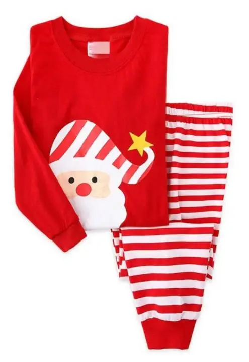 

Brand Kids Pyjamas Boys Winter Christmas Sleepwear Clothes Kids Santa Claus Pajamas Set Childrens Clothing Set Baby Girl Pijamas