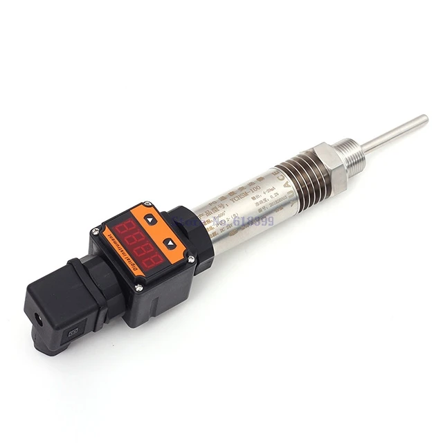 

A7-- PT100 Sensor Module Plug-Type 4-20mA Integrated LED Display Temperature Transmitter 0-600 Celsius DC 24V