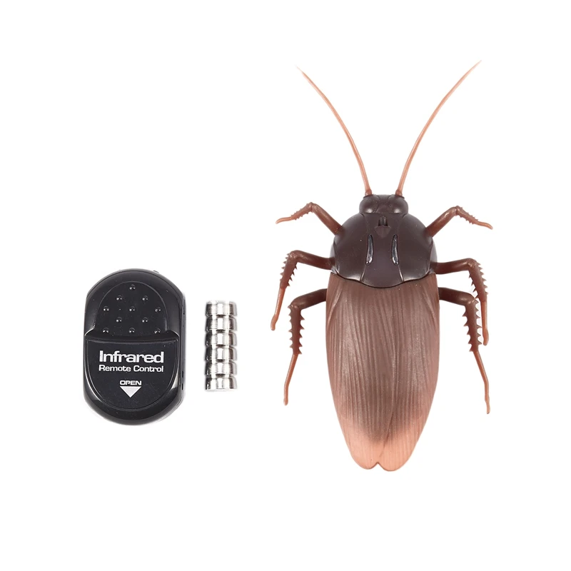 Control remoto infrarrojo superior falsa imitación hormigas/cucarachas/arañas juguete RC para niños, marrón oscuro