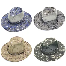 Открытый Рыбалка пчелы летающих насекомых Предотвращение Кепки ведро шляпа тропический Шапки шляпа с широкими полями Камуфляж Москитная сетка, защита от УФ-лучей