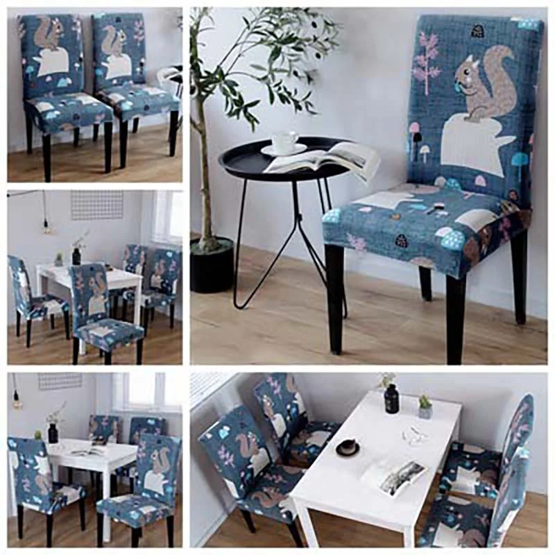 

New Anti-Dirty Stretch Chair Cover Spandex Removable Seat Cover for Dining Room Weddings Banquet Elastic Universal Chair Covers