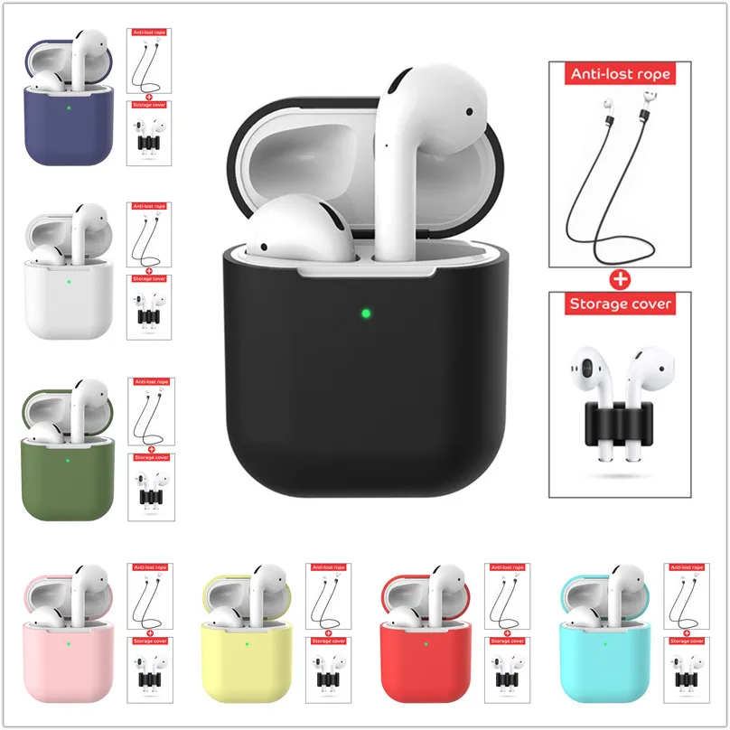 Чехол для наушников Apple AirPods 2 защита от потери веревки чехол хранения
