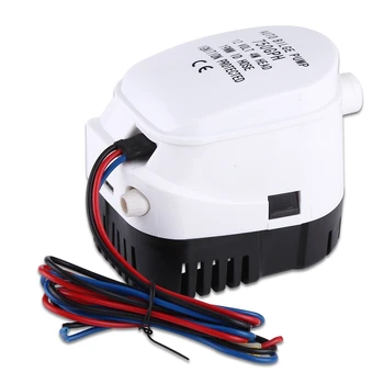 

12V 750GPH Vibrationless Operation Automatic Submersible Bilge Water Pump With Float Switch Anti-Air Lock Protect Fit For Boats