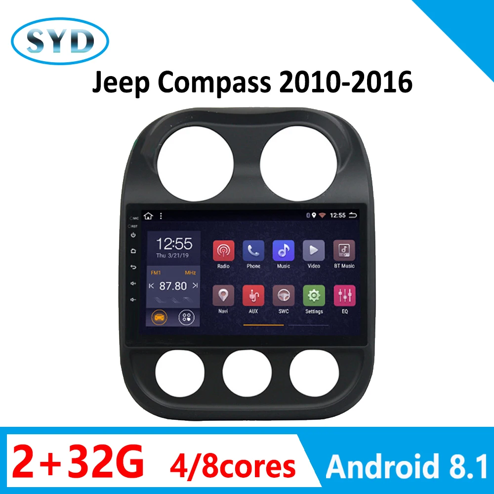 DVD multimedia stereo for Jeep Compass car radio 2010-2016 autoradio android stereo Rear View Camera double din head unit stereo