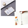 1 Set Aluminum Alloy Card Holder with ABS Retractable Badge Reel Pull ID Card Badge Holder ► Photo 3/6