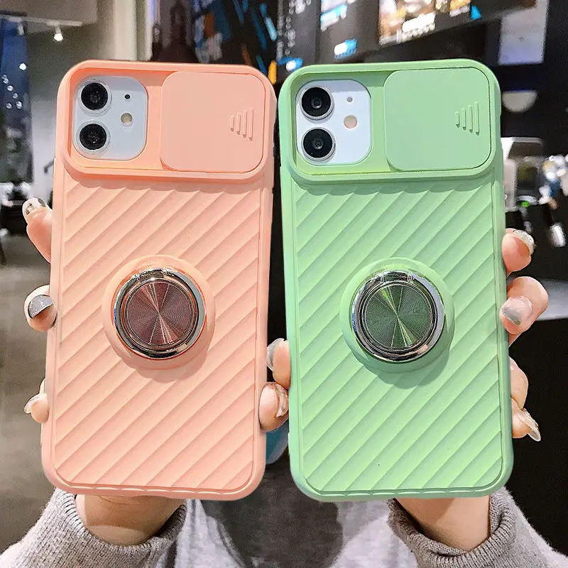 Скользящий защитный чехол для камеры iPhone 12 SE 2020 11 11Pro Max XR XS X 8 7 6 6S Plus ударопрочный