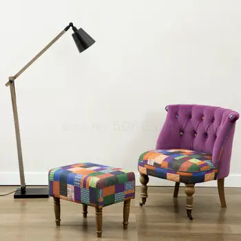 

Single Nordic Small Sofa Chair Balcony Leisure American Luxury Ins Cloth Stool Lazy Man Back Tiger Single Chair