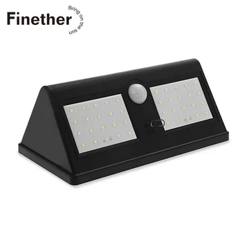 

500LM Solar Powered Light 40 LED Solar Light PIR Human Body Motion Sensor Outdoor LED Garden Light Waterproof IP65 Wall Lamp 8W