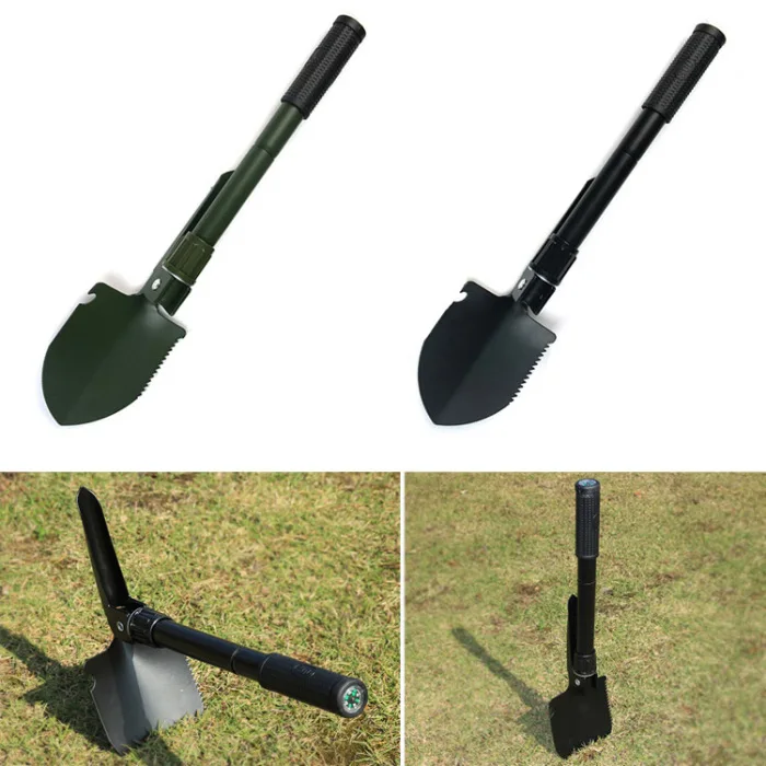 Acampamento ao ar pá de Sobrevivência Militar Portátil Dobrável Espátula Dibble Jardim Livre Emergência Palaplegável Ferramenta Als88 pá 1 Cheap Ferram. atividade ar livre