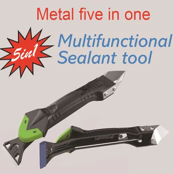 

Multifunctional Sealant Caulking Tools 5 in 1 Caulk Remover Applicator Sealant Nozzle Cutter JDH99
