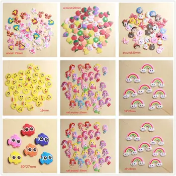 

Wholesale! Kawaii soft glue flatback pvc fish rainbow mermaid butterfly cartoon characters characters for kids accessories