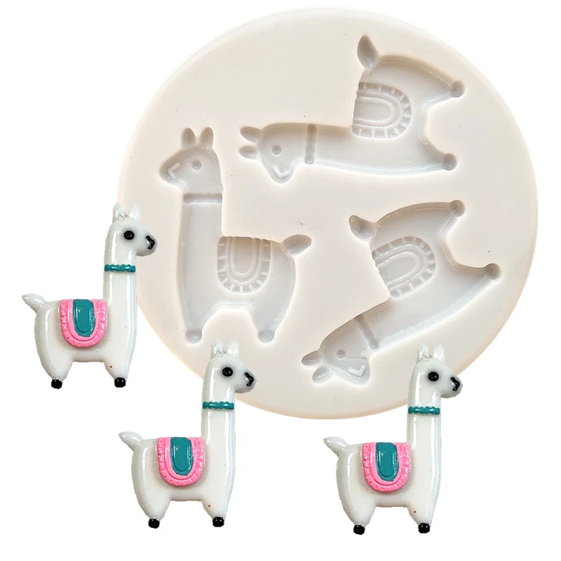 Lama Moule A Gateau Fondant En Silicone Motif Alpaga Pate A Sucre Artisanat Dessert Biscuits Chocolat Decoration Aliexpress