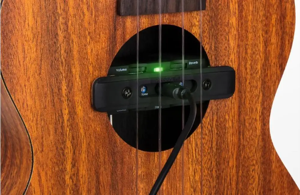 Двойной U0 звукосниматель для укулеле трансакустическая система Chorus Delay Reverb Effects Soundhole двухканальный pick Up акустические детали укулеле