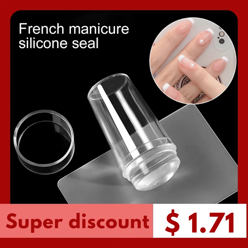 Diy Scraper Nail Art Stamp Clear Silicone Stamp For Nails Jelly With