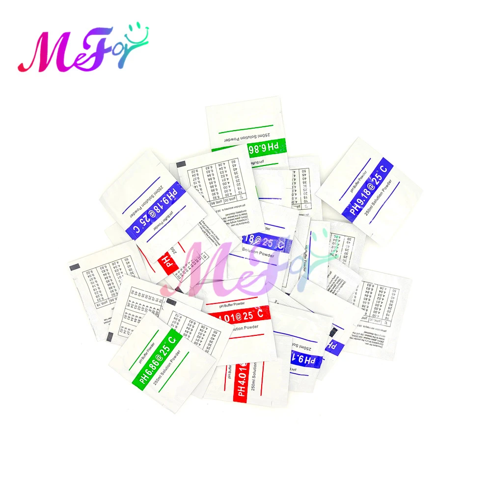 10pcs PH Meter Buffer Solution Powder Calibration Water 4.01//6.86 Test Point