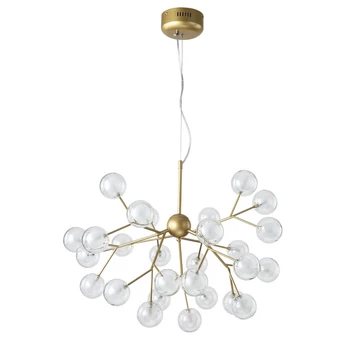 

Nordic Modern Magic bean LED Glass Pendant Light Dining Room Kitchen Light Romantic Firefly G4 Hanging Lamps Lighting fixture