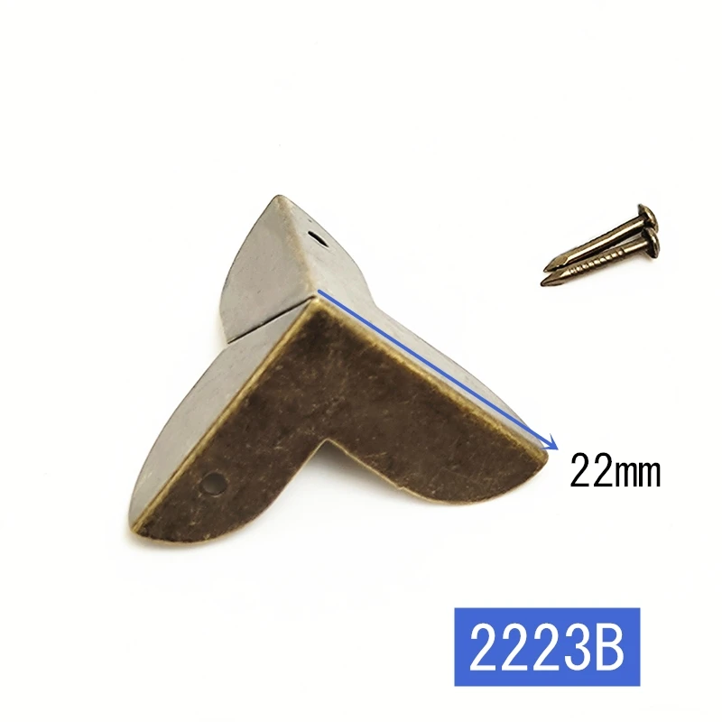 24Pcs Vintage Metal Corner Bracket for Furniture