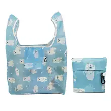 Портативный складная сумка для похода в магазин на квадратном каблуке; экологический благоприятный многократно используемый сумки для шоппинга для приготовления пищи на воздухе для супермаркета, для еды коробка для хранения