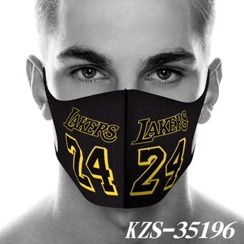 

1 PCS Memorial-Kobe-Bryant-Black-Mamba-8-24 Reusable Dust Face Mask Bandana Breathable Safety Dust Mask PM2.5 Face Mouth Mask