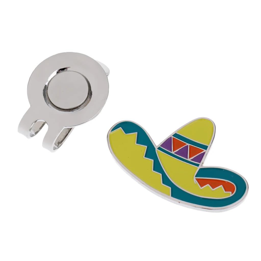 

1 Piece Alloy Golf Ball Marker Golf Hat Clip Multi Color Hat Pattern