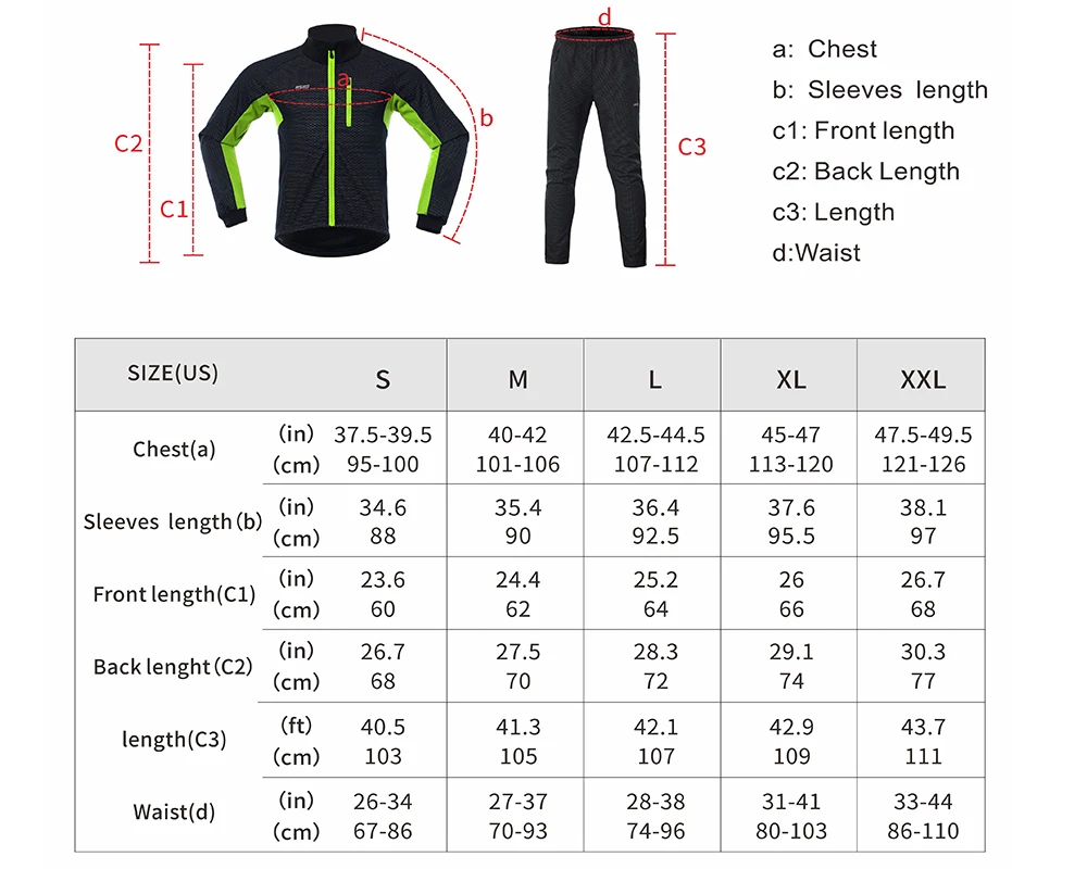 ARSUXEO велосипедная куртка зимняя термальная флисовая спортивная одежда ветрозащитная куртка Термические велосипедные штаны костюм унисекс для мужчин и женщин комплект одежды
