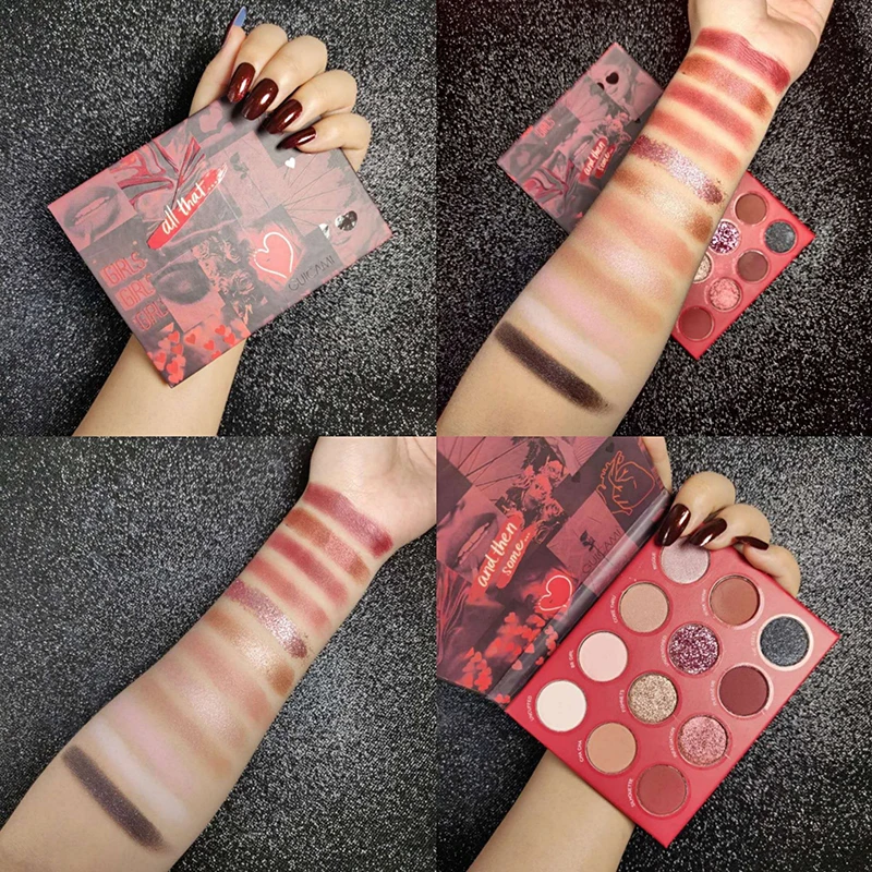 GUICAMI Valentine Eyeshadow Palette Glitter Eyeshadow Palette Long lasting Shiny Matte Glitter Eye Pigment Eye Shadow Cosmetics GUICAMI Valentine Eyeshadow Palette Glitter Eyeshadow Palette Long lasting Shiny Matte Glitter Eye Pigment Eye Shadow Cosmetics