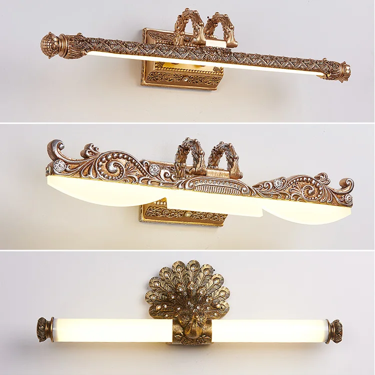

Ou shi jing Cabinet Light American-Style Toilet Bathroom Waterproof Lamps LED Simple Retro Simple European Mirror Front Lamp