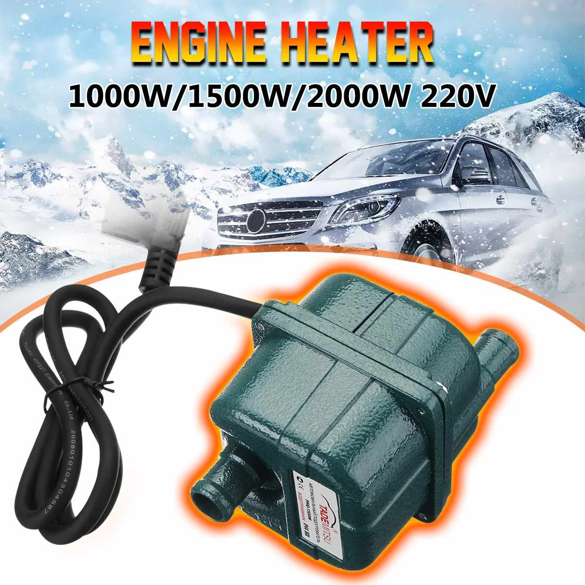 220V1500W/2000W обогреватель двигателя газовый Электрический стояночный обогреватель дизельный Обогреватель Воздушный стояночный Автомобильный Подогреватель охлаждающей жидкости