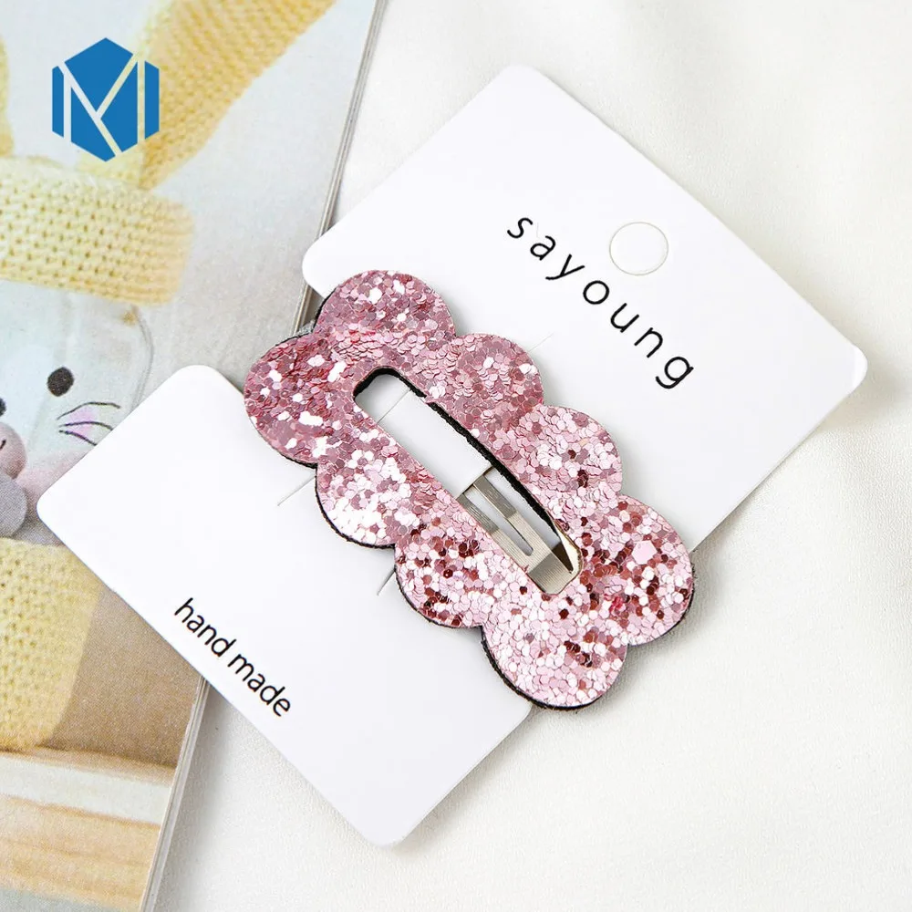 M MISM, новинка, для девочек, для женщин, модные, милые, с блестками, блестящие, розовые, для детей, ББ заколки, заколки для волос, заколка, аксессуары для волос