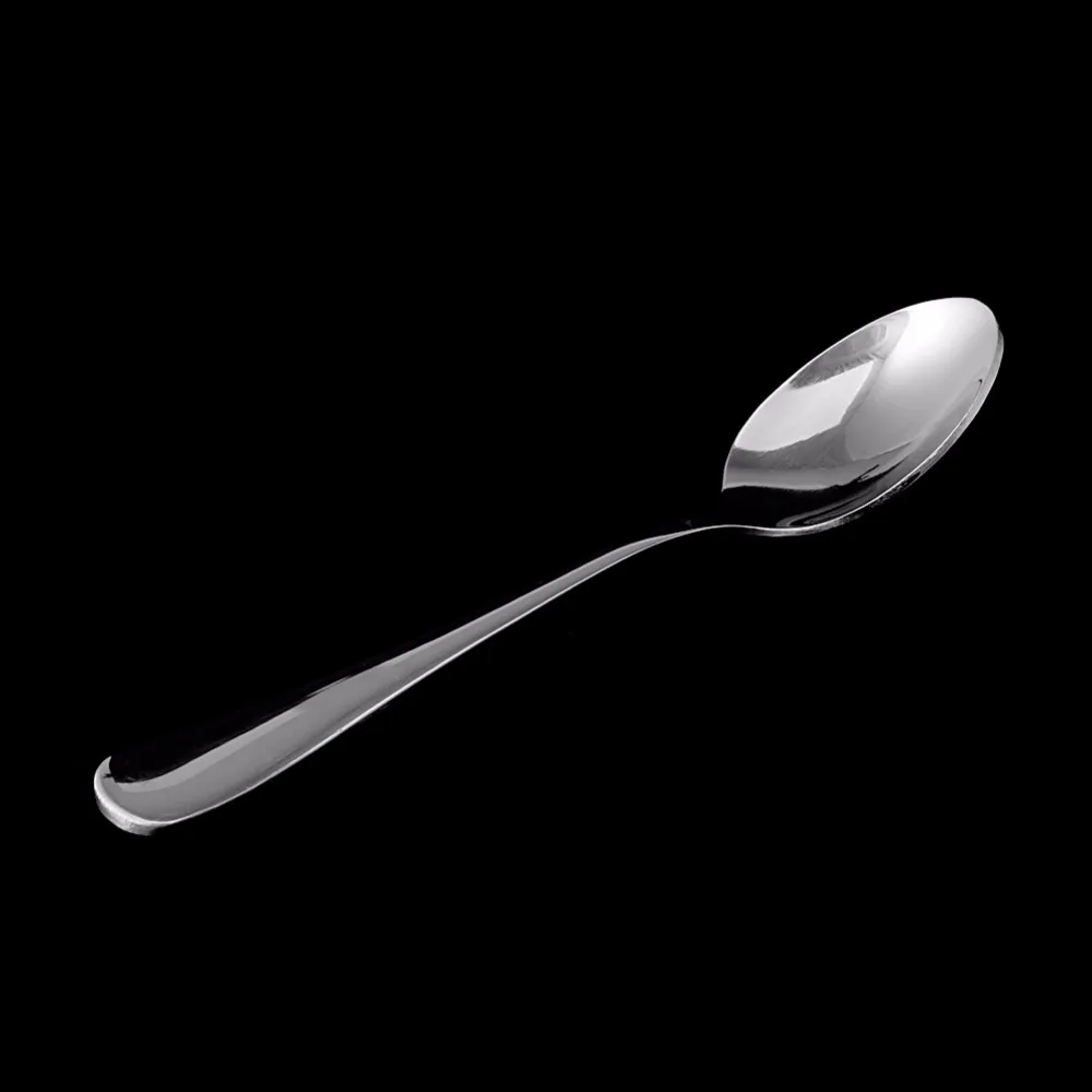 8 шт. Прочная нержавеющая сталь Demitasse ложка для эспрессо чай кофе суп рисовые столовые приборы столовое серебро Кухня Столовая бар наборы