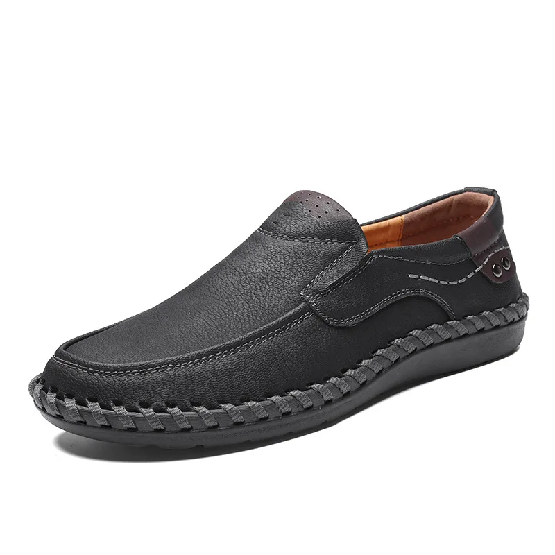 

Handmade Genuine Leather Mens Shoes Casual Luxury Brand Men Loafers Fashion Breathable Driving Shoes Slip on Moccasins ghb67