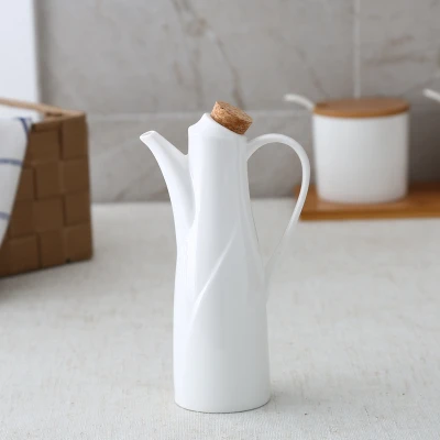 Ceramic Salt Pepper Oil Bottle Set Japan Style Porcelain Olive Soy Seasoning Home Oil Vinegar Bottles Kitchen Cooking Tools