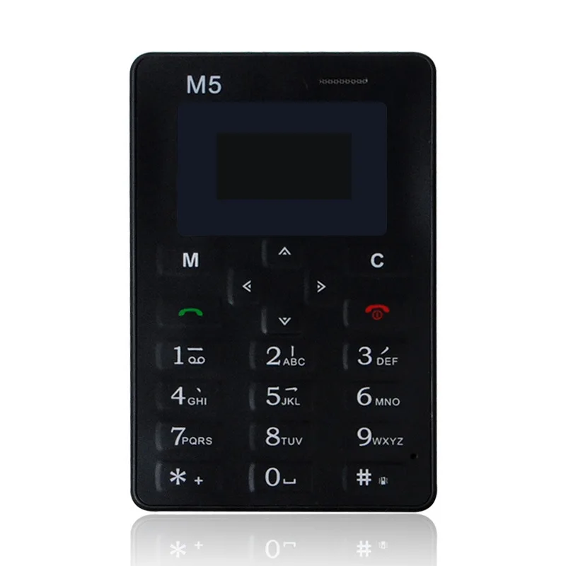 

M5 Mini Card Type Mobile Phone Ultra-Thin Pocket Children Students Small Mobile Phone Small Candy Bar Mini Card Type Mobile Phon