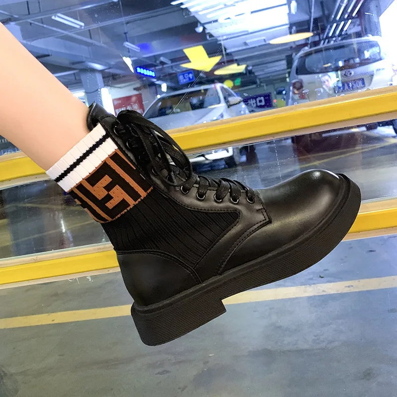 

2019 New Style Summer Martin Boots Women's British-Style Retro INS Fashion Street Snap Thick Bottomed Locomotive Hight-top Versa