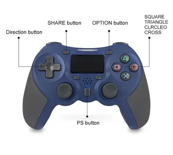 

Metermall Bluetooth Gamepad Wireless Joystick Controller For Playstation 4 Game Console Support Android Tv （With Instructions）