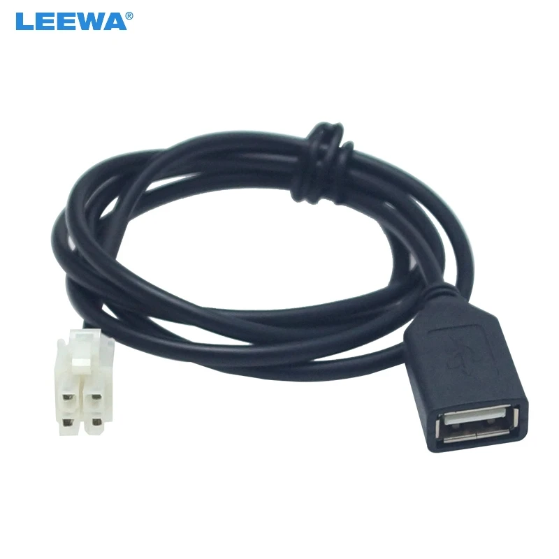 LEEWA Adaptador de Cable USB 2,0 a 4 pines para estéreo de coche, adaptador de para Chery QQ/Tiggo Chevrolet Aveo/LOVA, 10 unidades, # CA6164|Cables, adaptadores y enchufes| - AliExpress