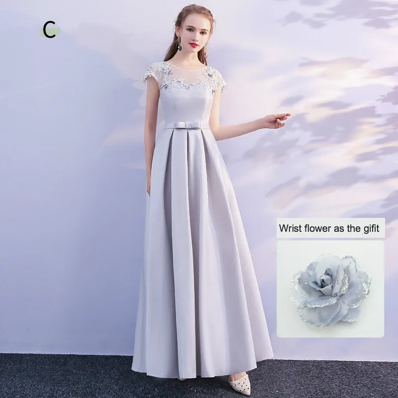 Style 3 KAUNISSINA розовые длинные пикантные платья подружек невесты ТРАПЕЦИЕВИДНОЕ ПЛАТЬЕ свадебное праздничное платье с аппликацией для дня рождения, банкета, выпускного бала Платья для вечеринок - Color: Style 3
