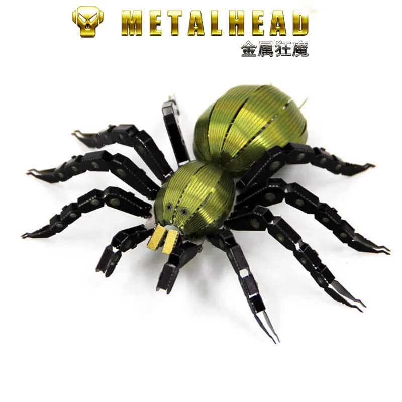

Love Spell All-Metal Stainless Steel DIY Assembled Model 3D Glue-free 3D Puzzle Model Color Spider Red Crown