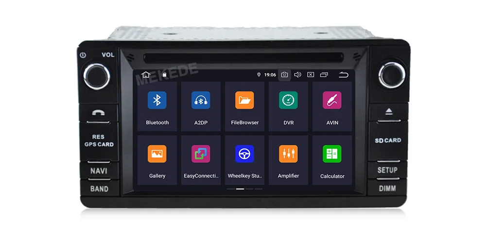 Discount MEKEDE HD 4G RAM Android 9.0 Car Radio DVD Player Multimedia For Mitsubishi OUTLANDER XL Car Audio gps navigator 7